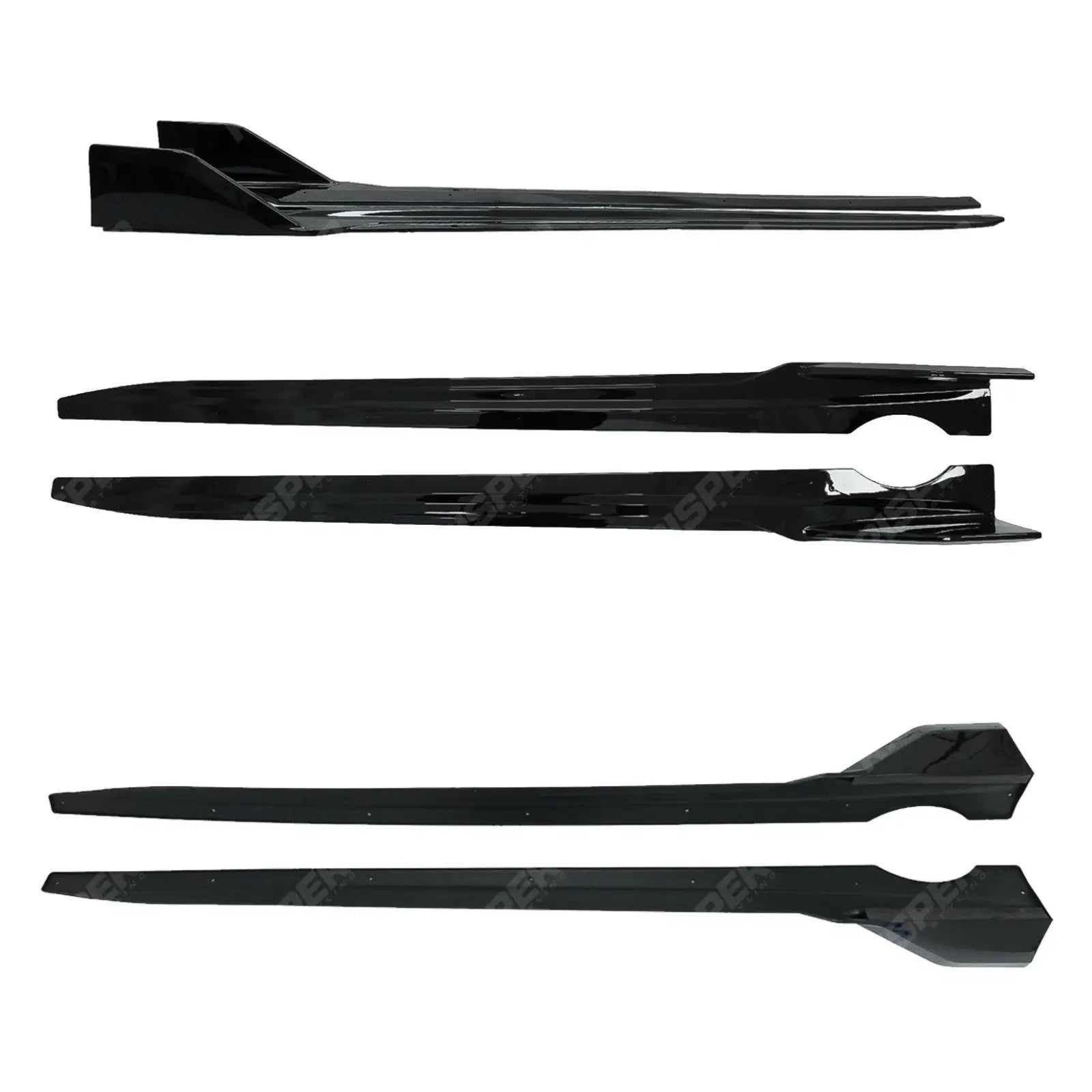 BMW X5 G05 M Sport 2018+ - Black Knight Side Skirt Splitters in Gloss Black