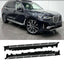 BMW X7 G07 2018 on Side Steps - Silver & Black