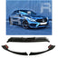 Mercedes C - Class W205 2015 - 2018 'C63S Brabus Style' Front Splitter Lip In Gloss Black