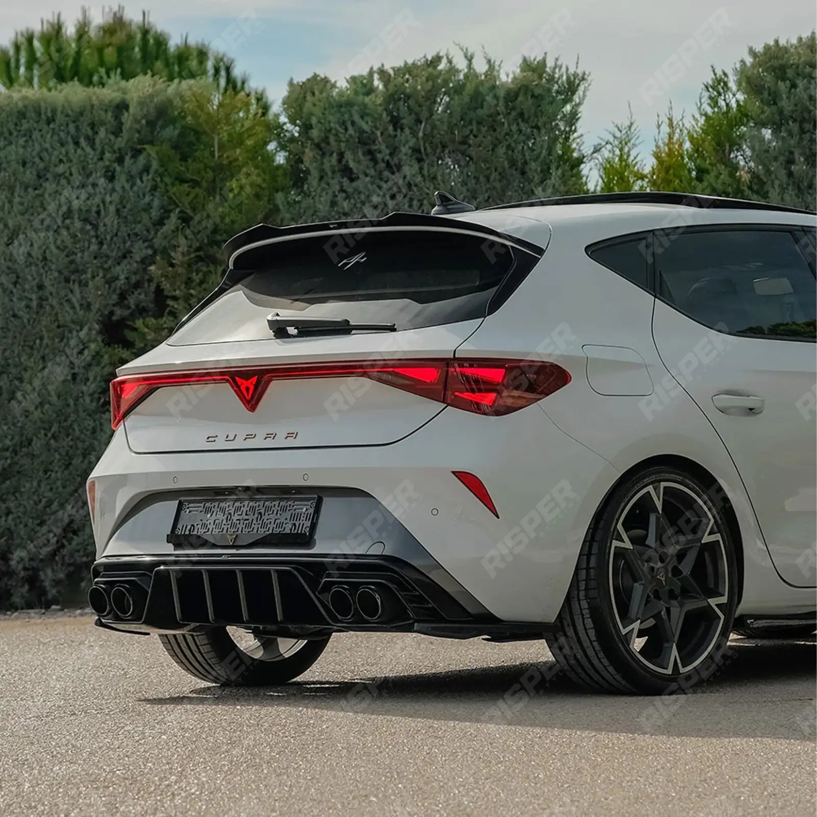 Cupra Leon 2020-2024 Rear Diffuser In Gloss Black Diffuser
