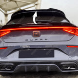 Cupra Leon 2020 On Rear Spoiler Cap In Gloss Black