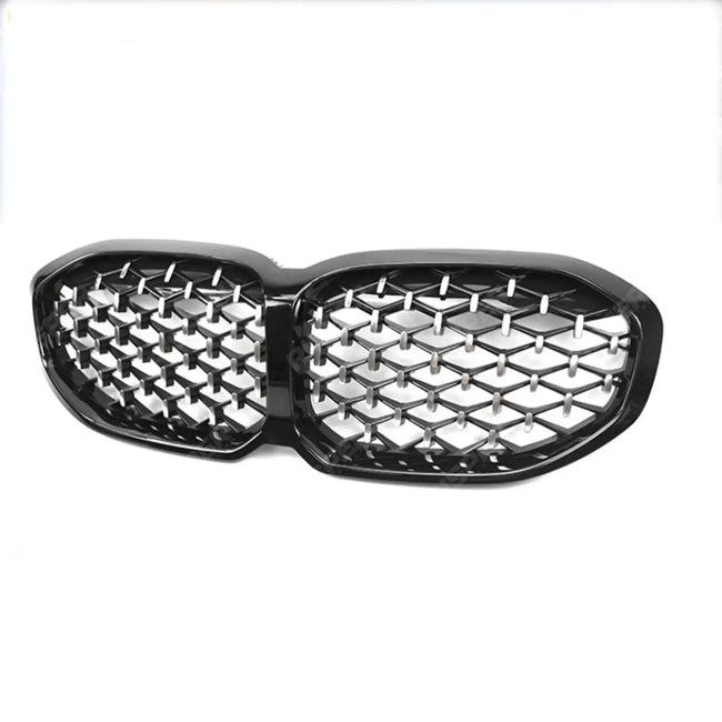 Diamond Style Front Grill In Gloss Black For BMW 1 Series F40 2018-2024 Secondary image
