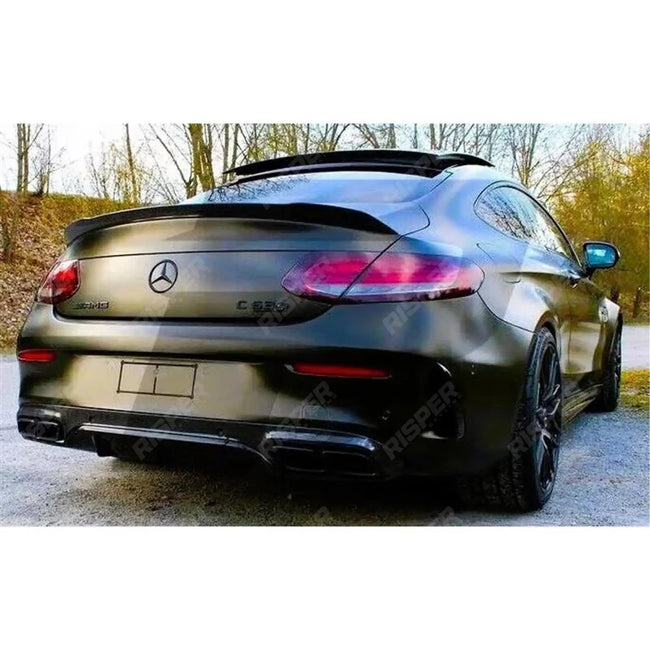 FD Style Spoiler Gloss Black For Mercedes C-Class C205 Coupe - 2014-2019 Secondary image