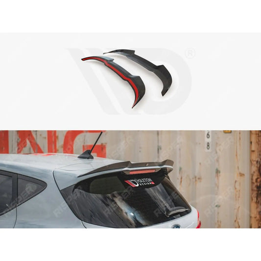 FORD FIESTA MK8 ST / ST LINE 2017+ - MAXTON REAR SPOILER CAP V3 - GLOSS BLACK
