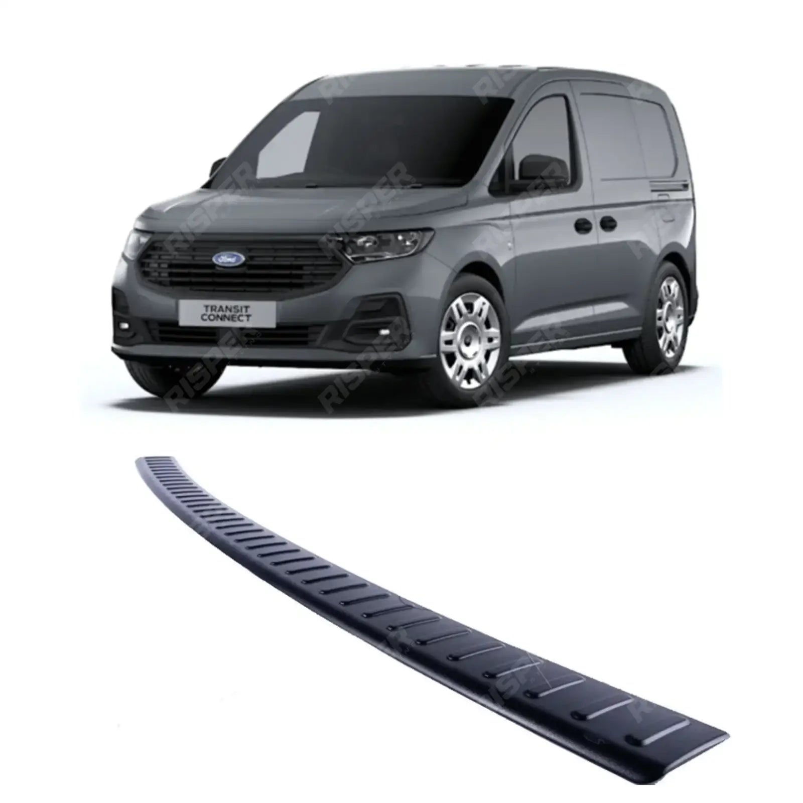 Ford Transit Connect 2024 On – Rear Bumper Protector In Black Rear Bumper