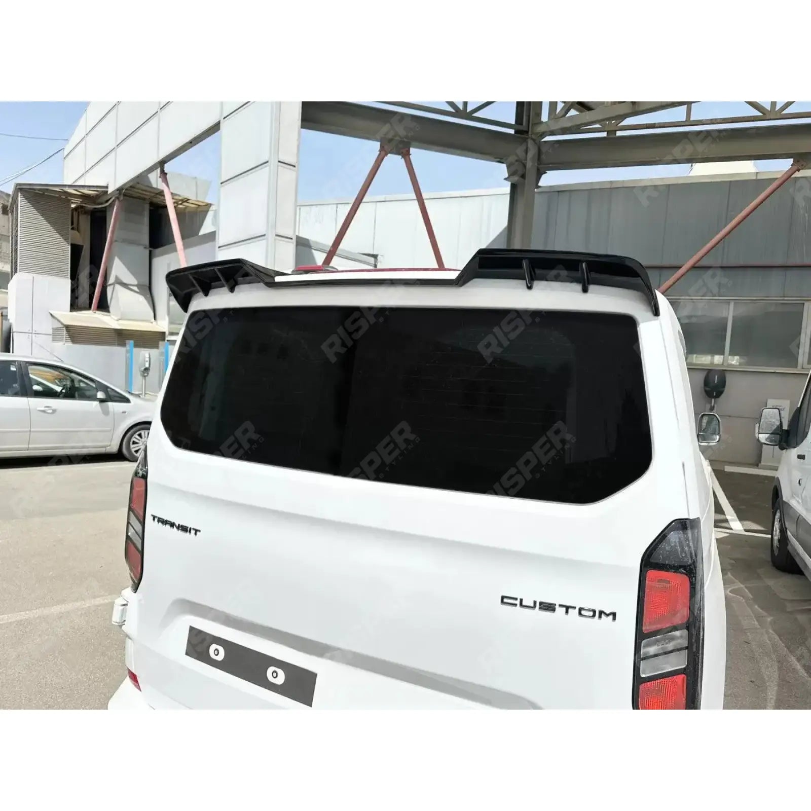 Ford Transit Custom 2023+ Trend & Limited Tailgate Rear Roof Spoiler - Unpainted