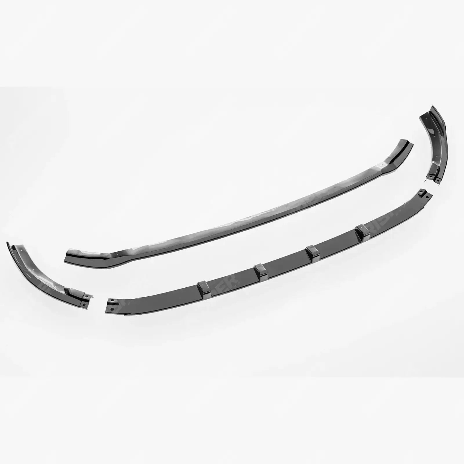 Ford Transit Custom MK2 2024 On Front Splitter Gloss Black V2