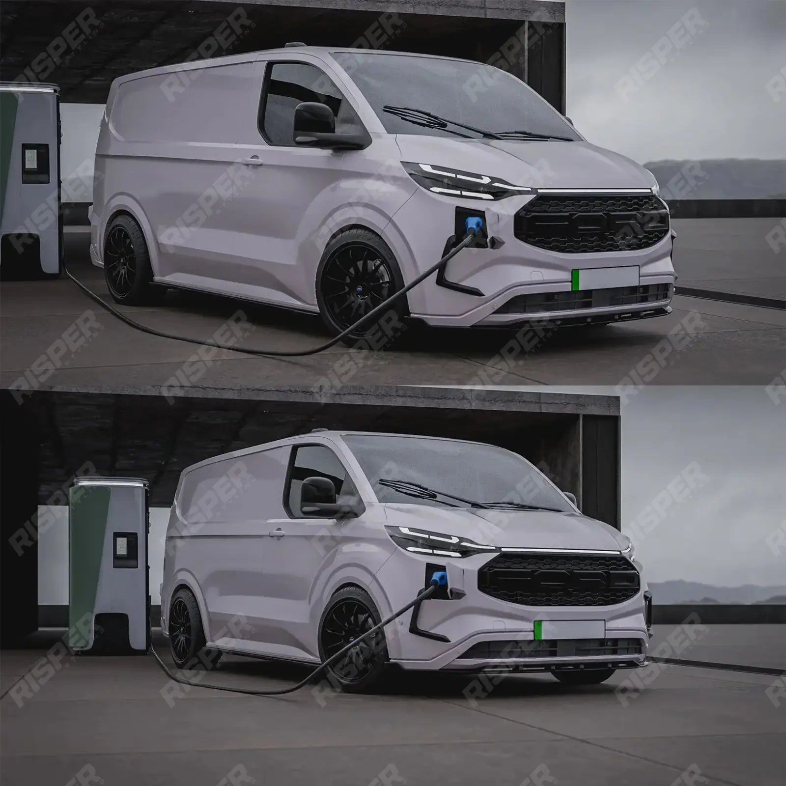 Ford Transit Custom MK2 2024 on PHEV Full Low Line Aero Kit In Gloss Black
