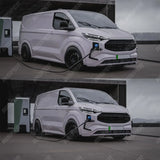 Ford Transit Custom MK2 2024 on PHEV Full Low Line Aero Kit In Gloss Black
