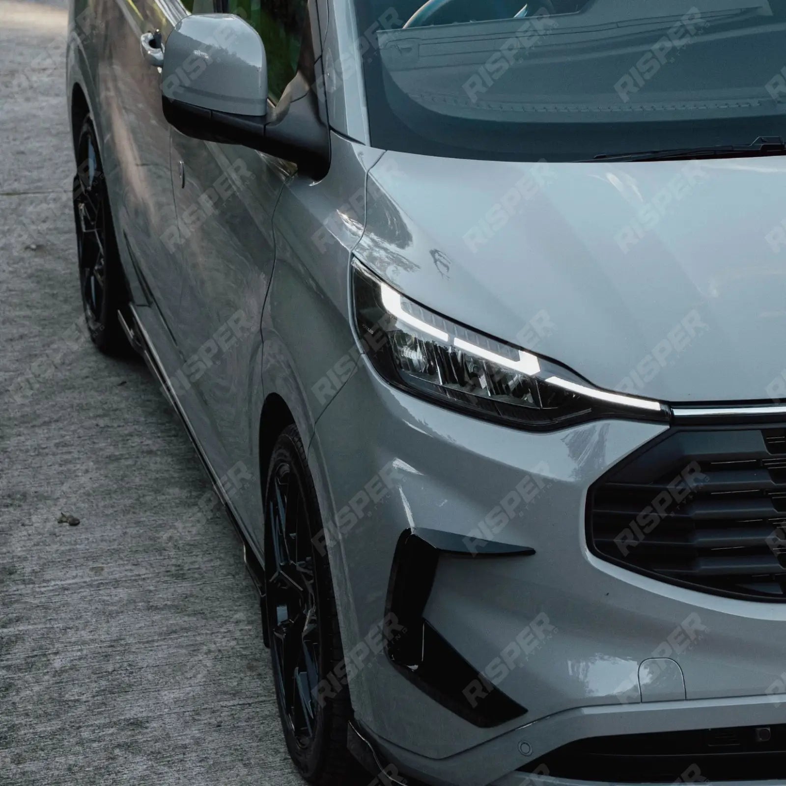 Ford Transit Custom MK2 2024 on SWB Full Low Line Aero Kit V1 In Gloss Black Aero Kit