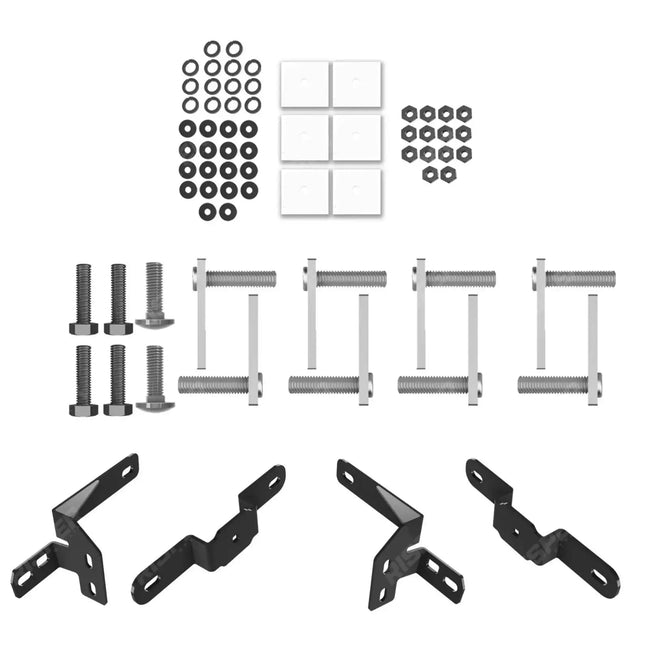Trapezoid Side Bars In Gloss Black For Ford Transit Custom MK2 LWB 2024 On Secondary image