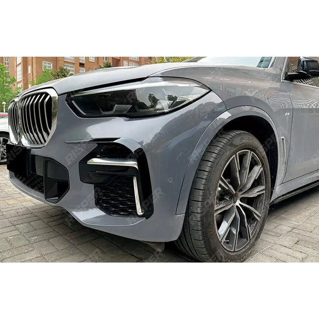 Front Bumper Canards In Gloss Black For BMW X5 G05 (PRE LCI) M Sport 2019-2022 Secondary image