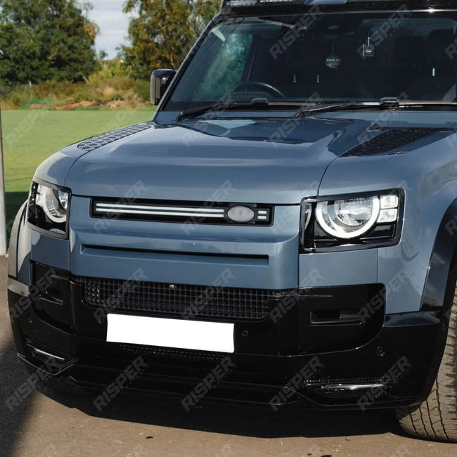 Front Bumper Splitter in Gloss Black For Land Rover Defender L663 90 / 110 / 130 2020 Onward Secondary image