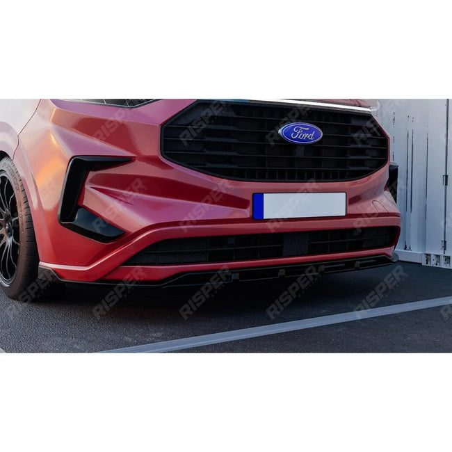 Front Splitter Gloss Black V2 For Ford Transit Custom MK2 2024 On Secondary image