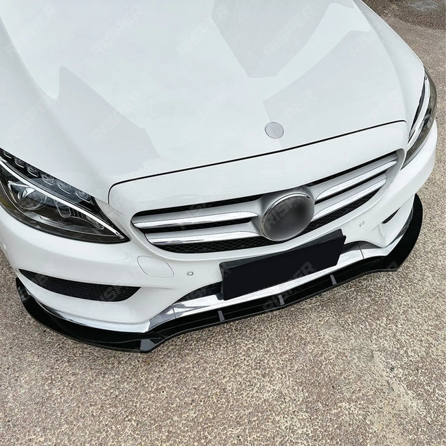 Front Splitter in Gloss Black for Mercedes C Class W205 2015-2018 Pre Facelift Amg LINE Secondary image