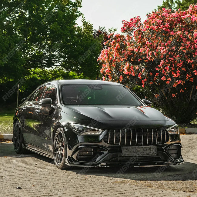 Front Splitter in Gloss Black For Mercedes Cla45 C118 2019-2023 Secondary image