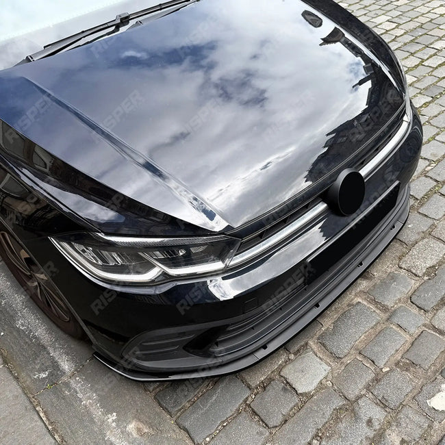 FRONT SPLITTER IN GLOSS BLACK For VOLKSWAGEN GOLF MK8 2020-2023 STANDARD (STYLE/LIFE) Secondary image