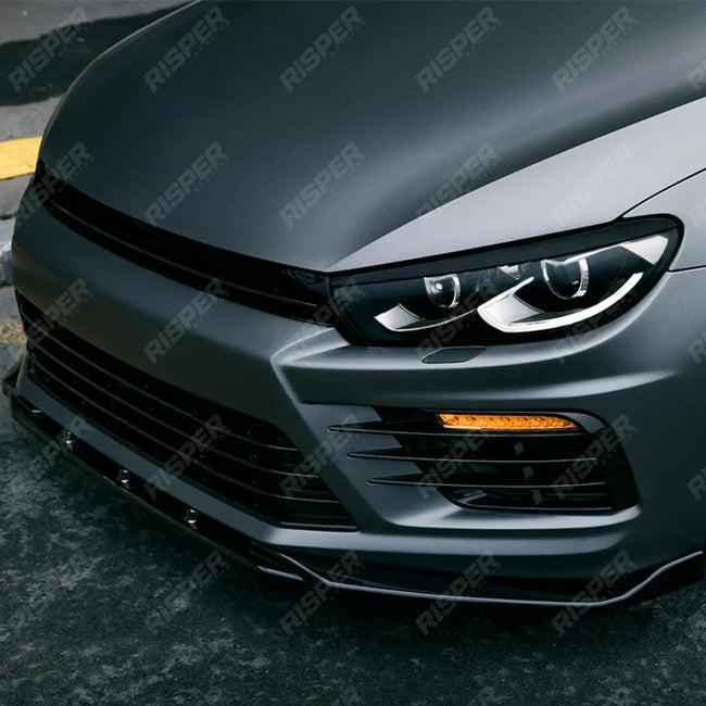 Front Splitter in Gloss Black For Volkswagen Scirocco R 2014-2017 Secondary image
