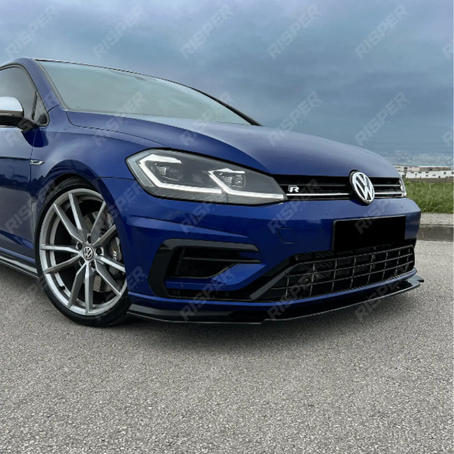 Front Splitter V3 In Gloss Black For VW Golf MK7.5 R Secondary image