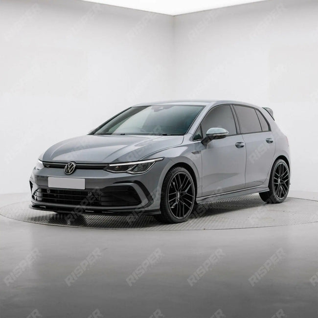 Gloss Black 3 Piece Front Splitter V1 For Volkswagen Golf MK8 GTI/GTD/R/R Line 2020+ Secondary image