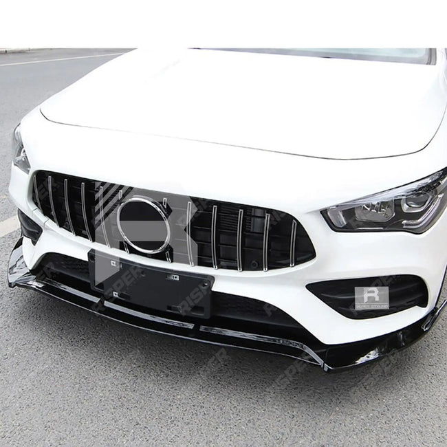 Gloss Black 'CLA45S AMG Style' Front Splitter Lip For Mercedes CLA W118 2020+ Secondary image