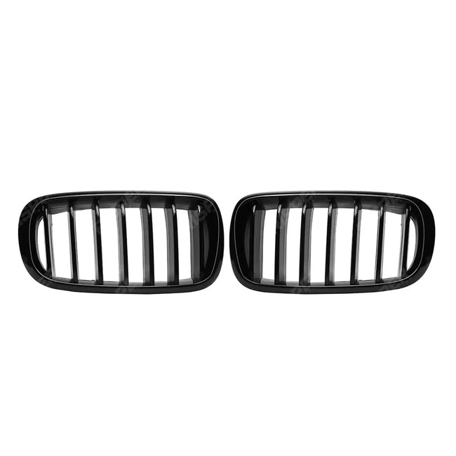 Gloss Black Front Grill Solid Slat For BMW X5 F15 2013-2018 Secondary image