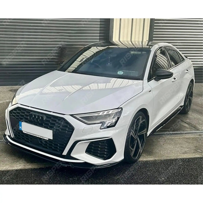 Gloss Black Front Splitter Lip For Audi A3 S Line / S3 8Y Hatch & Sportback 2021-2024 Secondary image