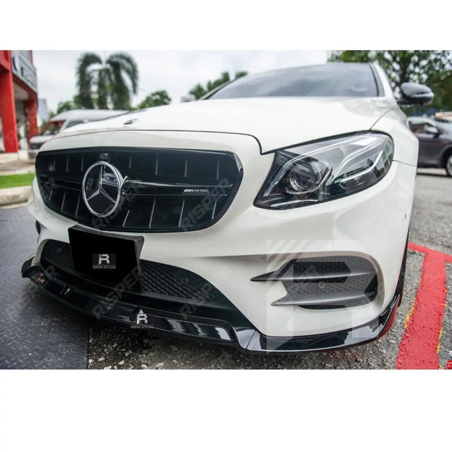 Gloss Black Front Splitter Lip For Mercedes E-Class 'E63S AMG Brabus' W213 2016-2020 Secondary image