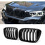 BMW X3 G01 X4 G02 2018+ - Gloss Black M Dual Slat Kidney Grill