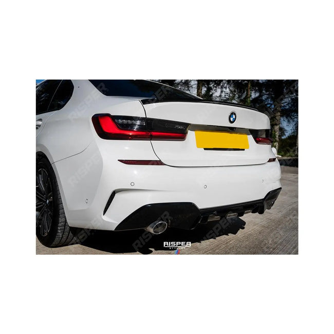 Gloss Black M Sport Rear Diffuser Dual Exit For BMW 3 Series G20 2019-2021 - (Pre-LCI) Secondary image