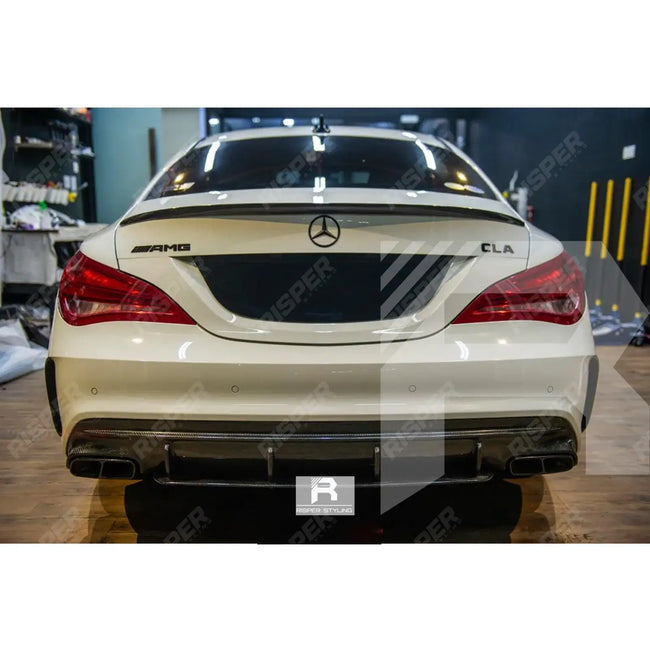 Gloss Black Rear Boot Spoiler For Mercedes CLA W117 2013-2019 Secondary image