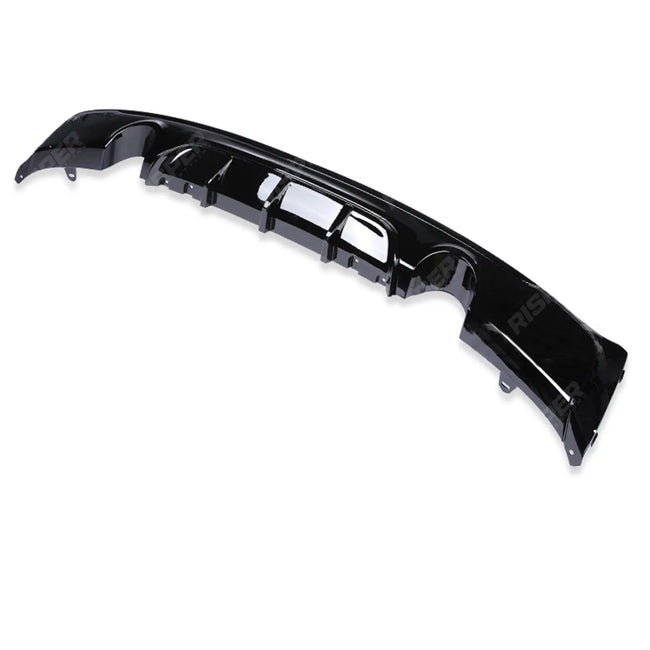 Gloss Black Rear Diffuser Dual Single Exit For BMW 2 Series F22 M Sport 2013-2018 Secondary image