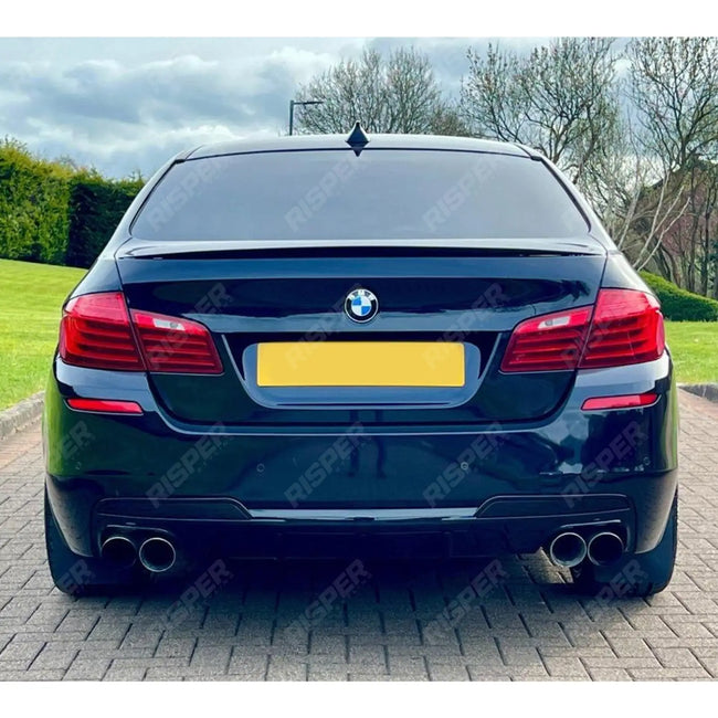 Gloss Black Rear Diffuser with Quad Exit For BMW 5 Series M Sport F10 F11 Secondary image
