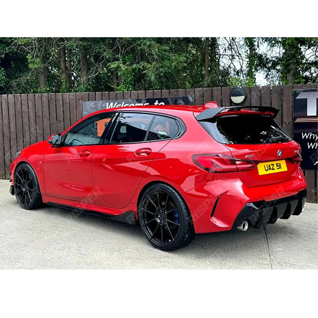 Gloss Black Rear Roof Spoiler For BMW 1 Series F40 M Sport 2018-2024 Secondary image