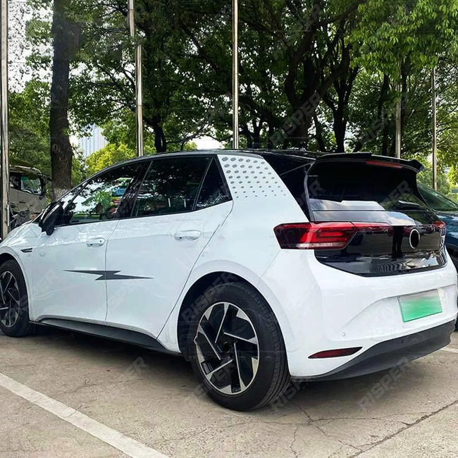 Gloss Black Rear Spoiler Cap For Volkswagen ID.3 2019+ Secondary image