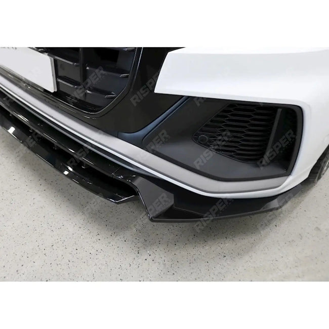 Gloss Black Risper Front Splitter Lip For Audi Q8 S Line 2018-2023 Secondary image