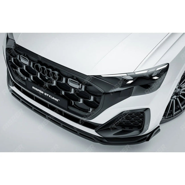 Gloss Black Risper Front Splitter Lip For Audi Q8 S Line 2023+ Secondary image