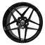 HRE 20 Inch - 5x114.3 Tesla Alloy Wheels Satin Black 20x8.5 Multi - Spoke