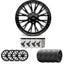 Ridge KN12 Gloss Black 6X120 20 Inch Alloys With Tyre & TPMS Package 245/40/20