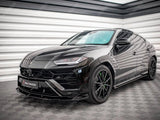 LAMBORGHINI URUS MK1 - MAXTON FRONT SPLITTER V1 - IN GLOSS BLACK