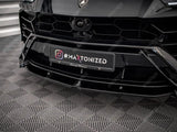 LAMBORGHINI URUS MK1 - MAXTON FRONT SPLITTER V1 - IN GLOSS BLACK