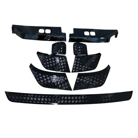 Land Rover Defender L663 2020 On Anti-Scratch Protective Trim Set - In Gloss Black Body Trims