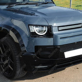 Land Rover Defender L663 90 / 110 / 130 2020 Onward – Front Bumper Splitter in Gloss Black Bumper Splitter