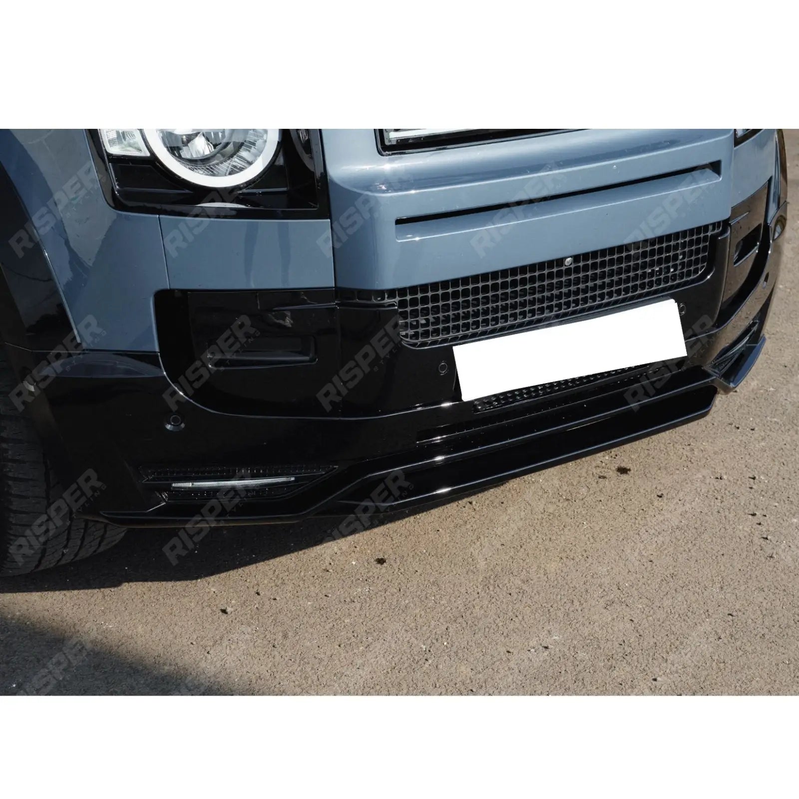 Land Rover Defender L663 90 / 110 / 130 2020 Onward – Front Bumper Splitter in Gloss Black Bumper Splitter