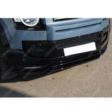 Land Rover Defender L663 90 / 110 / 130 2020 Onward – Front Bumper Splitter in Gloss Black Bumper Splitter