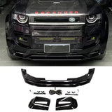 Land Rover Defender L663 90 / 110 / 130 2020 Onward – Front Bumper Splitter in Gloss Black Bumper Splitter