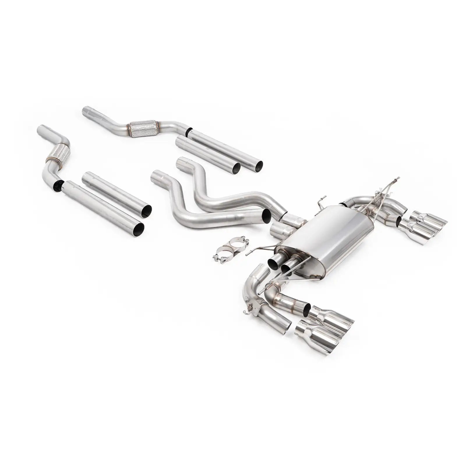 Landrover Defender 110 OCTA P635 4.4 V8 Milltek Exhaust System Polished Tips Exhaust Systems