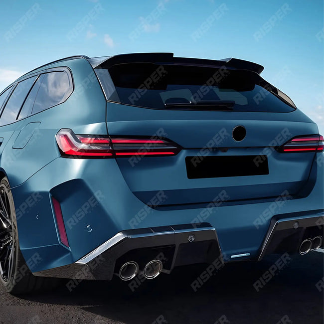 M5 Style Roof Spoiler in Gloss Black For BMW 5 Series G61 Estate 2024 on Secondary image