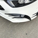 MERCEDES A CLASS AMG LINE 2018-2024 SEDAN / HATCHBACK FRONT CANARDS IN GLOSS BLACK Body Trims