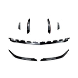 MERCEDES A CLASS AMG LINE W177 FACELIFT 2023+ FRONT SPLITTER WITH CANARDS IN GLOSS BLACK Front Splitter